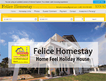 Tablet Screenshot of felicehomestay.com